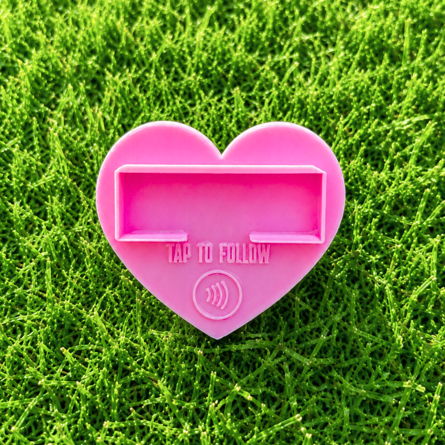 Heart NFC Tap-to-Follow Business Card Holder